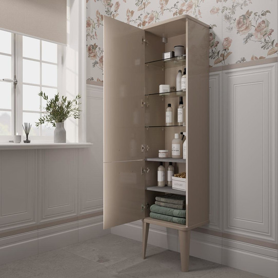 Пенал напольный Kerama Marazzi Pompei Neo 43 см PO.N.150\CAM, бежевый глянцевый - 7 Пенал напольный Kerama Marazzi Pompei Neo 43 см PO.N.150\CAM, бежевый глянцевый фото 7