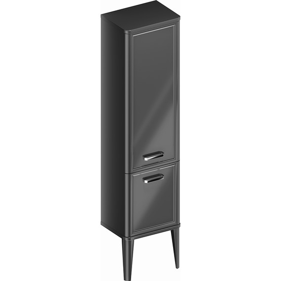 Пенал напольный Kerama Marazzi Pompei Neo 43 см PO.N.150\BLK, черный глянцевый фото 