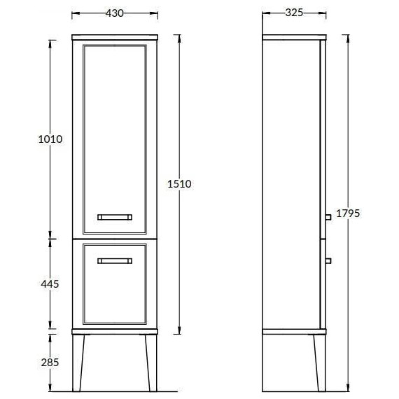 Пенал напольный Kerama Marazzi Pompei Neo 43 см PO.N.150\CAM, бежевый глянцевый - 8 Пенал напольный Kerama Marazzi Pompei Neo 43 см PO.N.150\CAM, бежевый глянцевый фото 8