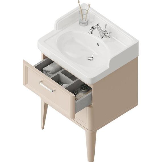 Тумба напольная с раковиной Kerama Marazzi Pompei Neo 60 см PO.N.60.2\CAM, бежевый глянцевый фото 3