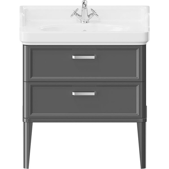 Тумба напольная с раковиной Kerama Marazzi Pompei Neo 80 см PO.N.80.2\BLK, черный глянцевый фото 2