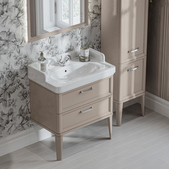 Тумба напольная с раковиной Kerama Marazzi Pompei Neo 80 см PO.N.80.2\CAM, бежевый глянцевый - 7 Тумба напольная с раковиной Kerama Marazzi Pompei Neo 80 см PO.N.80.2\CAM, бежевый глянцевый фото 7