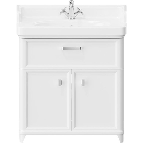 Тумба напольная с раковиной Kerama Marazzi Pompei Neo 80 см PO.N.80.1\WHT, белый глянцевый фото 2