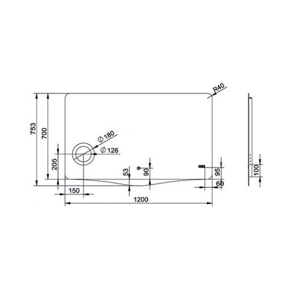 Зеркало Gair Smile 120 см фото 2