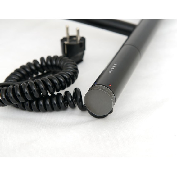 Полотенцесушитель электрический Сунержа Галант П6 800x500 мм 31-5401-8050 R, чёрный матовый фото 5