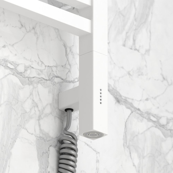 Полотенцесушитель электрический Сунержа Модус 3.0 П20 1200x500 мм 30-5700-1250 L, белый матовый фото 3