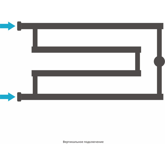 Полотенцесушитель водяной Сунержа High-Tech model "G" П4 320x650 мм 05-4051-3265, состаренная бронза фото 3