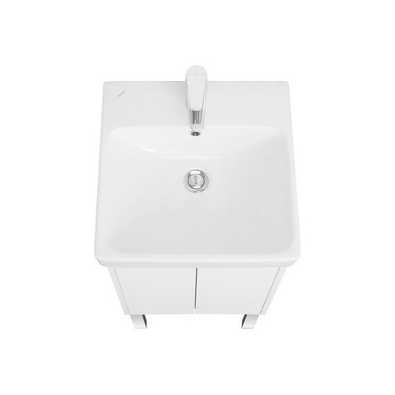 Тумба универсальная с раковиной Акватон Сканди Doors 45 см 1A278701SD010, белый матовый/белый глянцевый (ножки в комплекте) фото 4