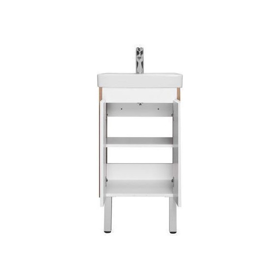 Тумба универсальная с раковиной Акватон Сканди Doors 45 см 1A278701SDZ90, дуб рустикальный/белый глянцевый (ножки в комплекте) - 3 Тумба универсальная с раковиной Акватон Сканди Doors 45 см 1A278701SDZ90, дуб рустикальный/белый глянцевый (ножки в комплекте) фото 3