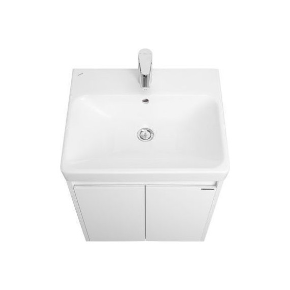 Тумба универсальная с раковиной Акватон Сканди Doors 55 см 1A278801SD010, белый матовый/белый глянцевый (ножки в комплекте) фото 7