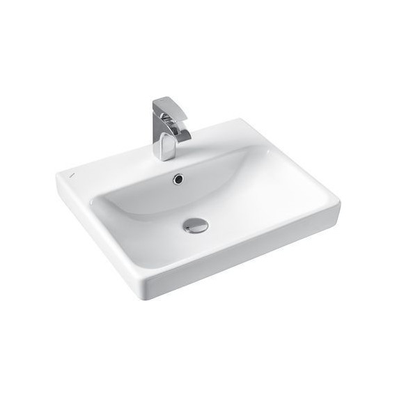 Тумба универсальная с раковиной Акватон Сканди Doors 55 см 1A278801SD010, белый матовый/белый глянцевый (ножки в комплекте) фото 2