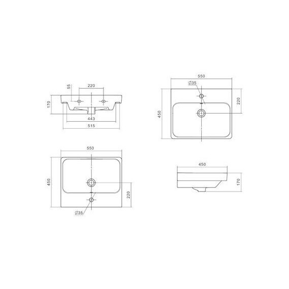 Тумба универсальная с раковиной Акватон Сканди Doors 55 см 1A278801SD010, белый матовый/белый глянцевый (ножки в комплекте) фото 14
