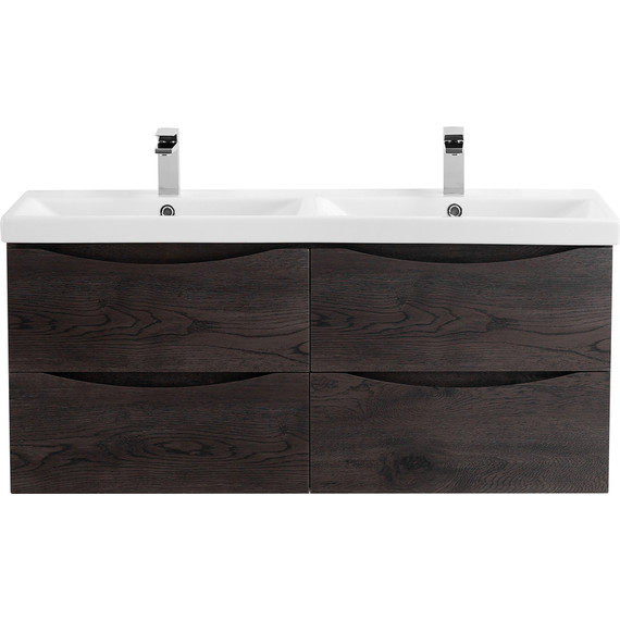 Тумба подвесная с раковиной BelBagno MARINO-CER-1200-4C-SO-2-RNG-P 120 см, Rovere Nature Grigio фото 