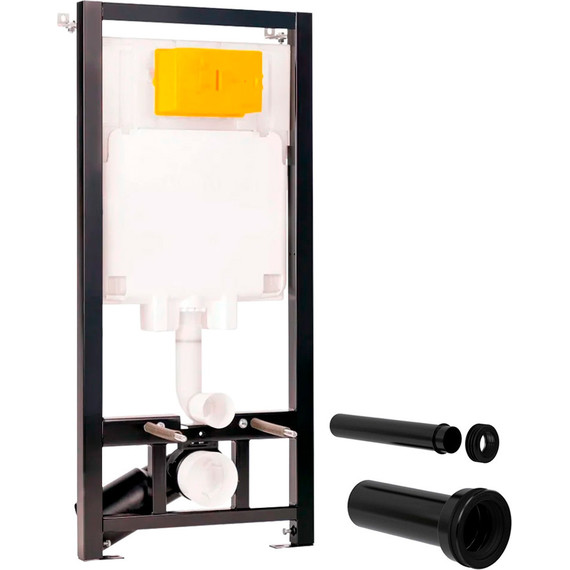 Инсталляция Oli 80 Eco с подвесным безободковым унитазом Point Веста 886914GBO3+PN41701BM, черный матовый фото 4