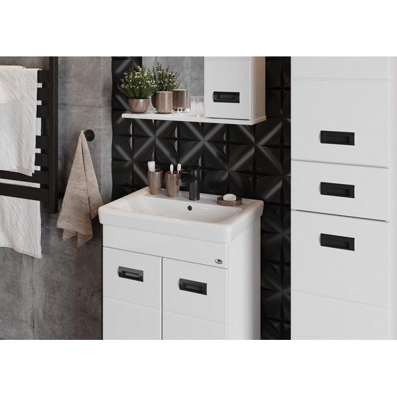 Пенал напольный Onika Балтика Black 32 см, универсальный, 403220 - 6 Пенал напольный Onika Балтика Black 32 см, универсальный, 403220 фото 6