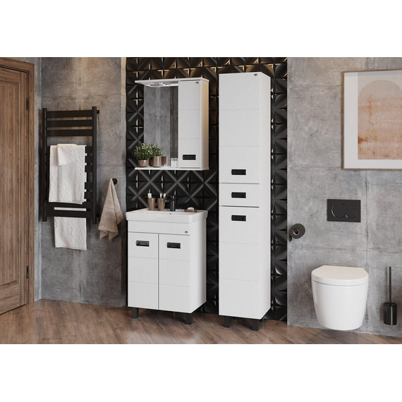 Зеркало-шкаф Onika Балтика Black Led 58 см R 205846 - 4 Зеркало-шкаф Onika Балтика Black Led 58 см R 205846 фото 4
