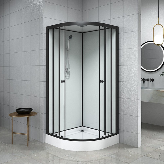 Душевая кабина Loranto Neo 90x90 см CS-22109, чёрный/прозрачное - 2 Душевая кабина Loranto Neo 90x90 см CS-22109, чёрный/прозрачное фото 2