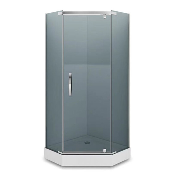 Душевое ограждение Loranto Neo 90x90 см CS-22112 (стекло 8 мм) хром/тонированное фото 