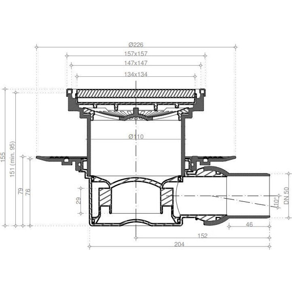 Трап Pestan (BETTOSERB) Confluo Standard Black Glass 1 13000089, чёрный фото 7