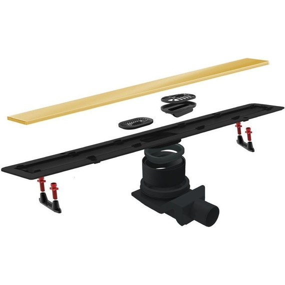 Трап Pestan (BETTOSERB) Confluo Frameless Gold Line 650 13701222, золото глянец (под плитку), Цвет производителя: золото глянец, Размер трапа: 650 фото 3