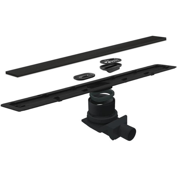 Трап Pestan (BETTOSERB) Confluo Frameless Black Matte Line 450 13701318, чёрный матовый (под плитку), Цвет производителя: чёрный матовый, Размер трапа: 450 фото 3