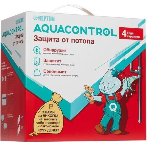 Система контроля протечки воды Neptun Aquacontrol 1/2 дюйма 2153588 фото 