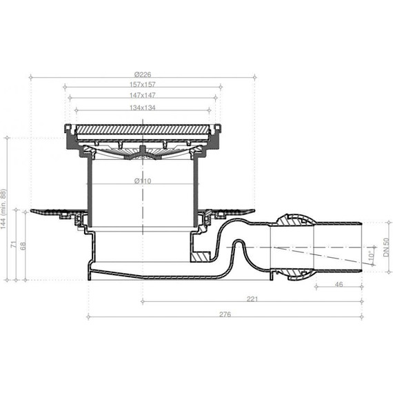 Трап Pestan (BETTOSERB) Confluo Standard Black Glass 4 13000092, чёрный фото 7