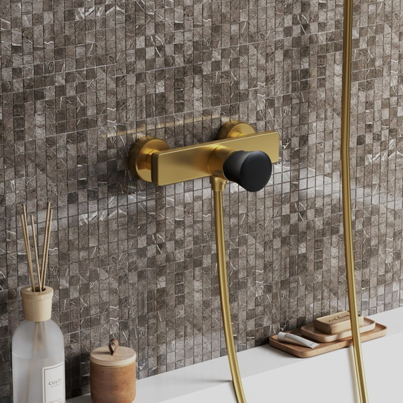 Смеситель для душа Paini Domus 18PJ511PZ, матовое золото фото 2