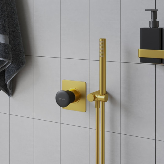 Смеситель для душа Paini Domus 18PJ690PZ, матовое золото фото 2