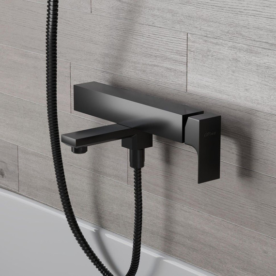 Смеситель для ванны Paini Grazia 21PZ111, черный матовый фото 3