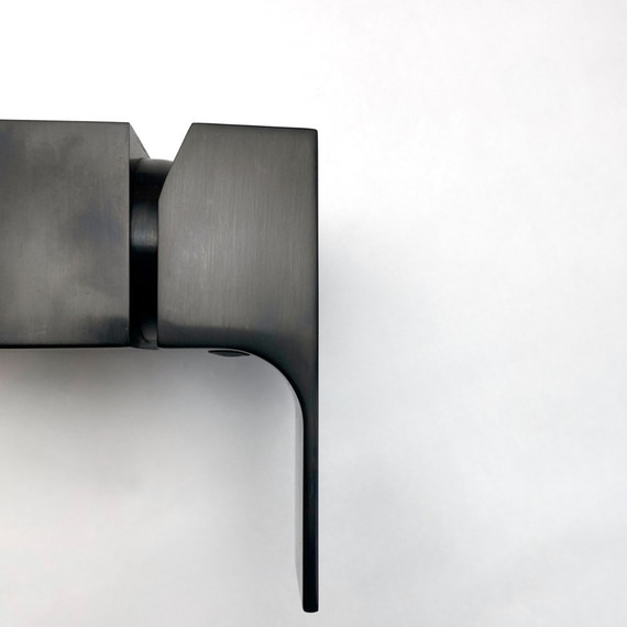 Смеситель для раковины настенный Paini Grazia 21PZ208, чёрный матовый фото 7