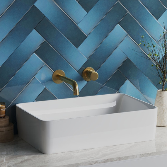 Смеситель для раковины настенный Paini Cox Grip 7GPJ208, матовое золото фото 2