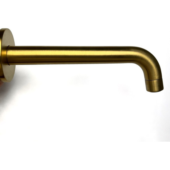 Смеситель для раковины настенный Paini Cox Grip 7GPJ208, матовое золото фото 3