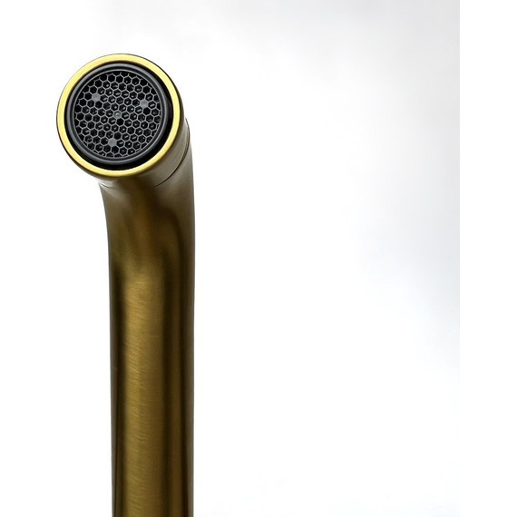 Смеситель для раковины настенный Paini Cox Grip 7GPJ208, матовое золото фото 5