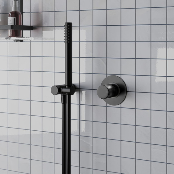 Смеситель для душа Paini Cox Grip 7GPZ690, черный матовый фото 2