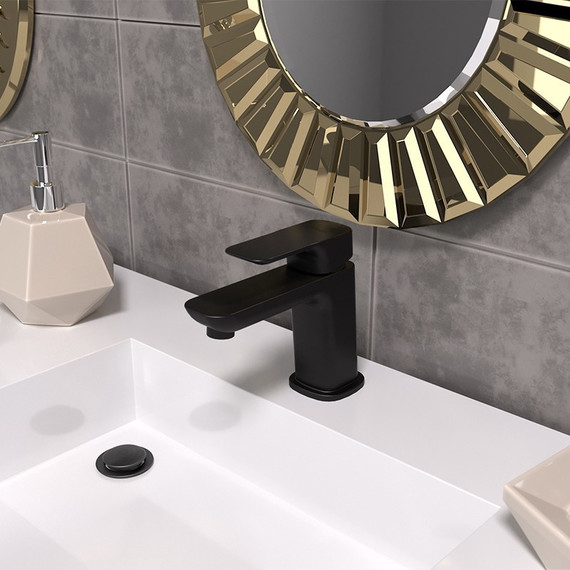 Смеситель для раковины Paini Nove 09YO205ME, черный фото 2