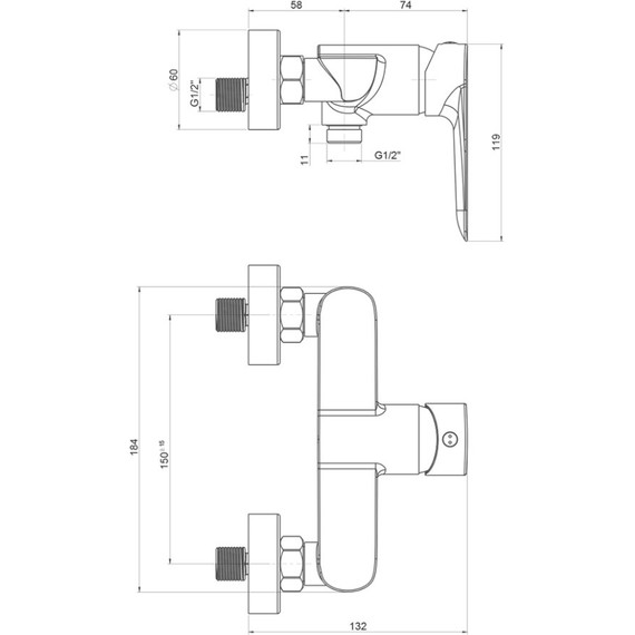 Смеситель для душа Paini Garda 76CR511 фото 3