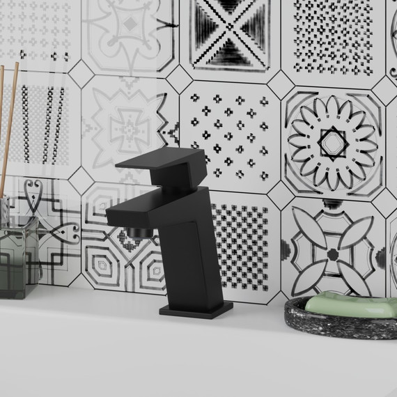 Смеситель для раковины Paini Torre 98YO205, черный фото 2