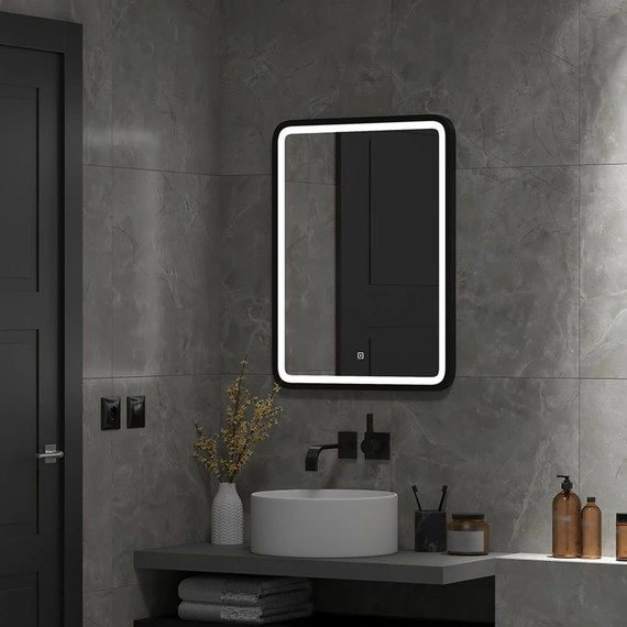 Зеркало Континент Enjoy Black Led 60 см ЗЛП1100 - 3 Зеркало Континент Enjoy Black Led 60 см ЗЛП1100 фото 3