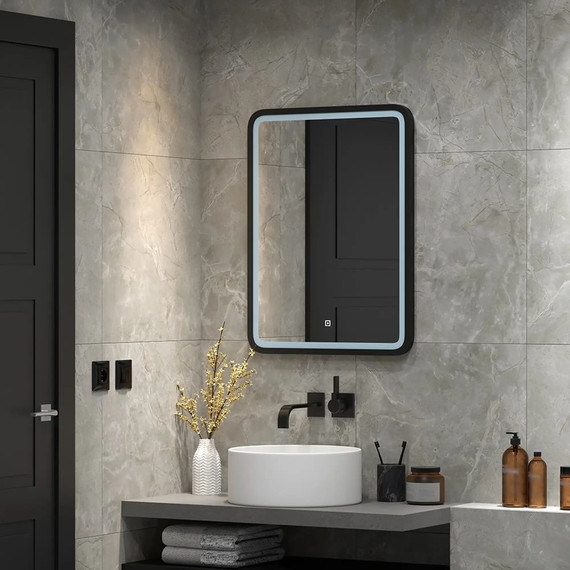 Зеркало Континент Enjoy Black Led 60 см ЗЛП1100 - 2 Зеркало Континент Enjoy Black Led 60 см ЗЛП1100 фото 2