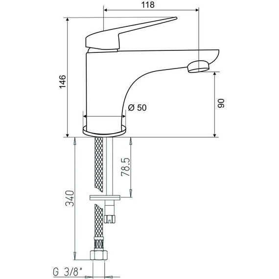 Смеситель для раковины Paini Laguna LAYO205, черный фото 9