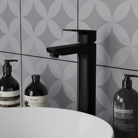 Смеситель для раковины высокий Paini Viva Style P4YO205LL, черный фото 2