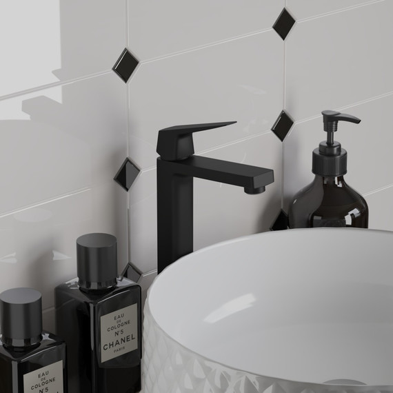 Смеситель для раковины высокий Paini Bari RTYO205LL, черный - 2 Смеситель для раковины высокий Paini Bari RTYO205LL, черный фото 2