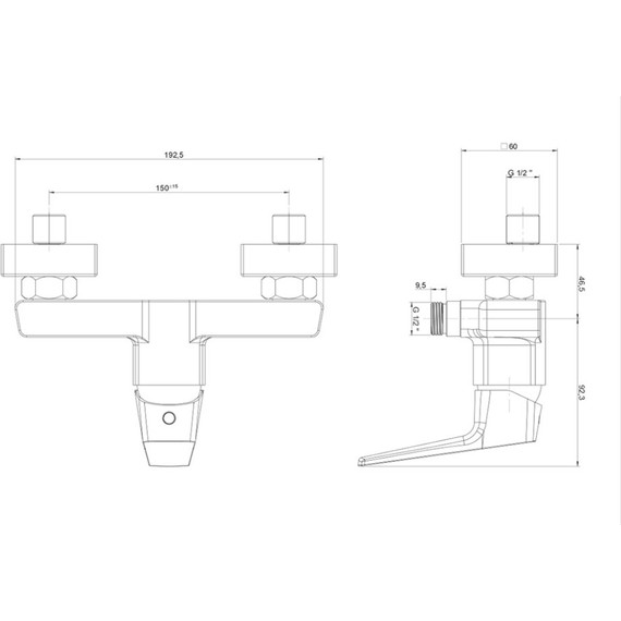 Смеситель для душа Paini Bari RTYO511, черный фото 3