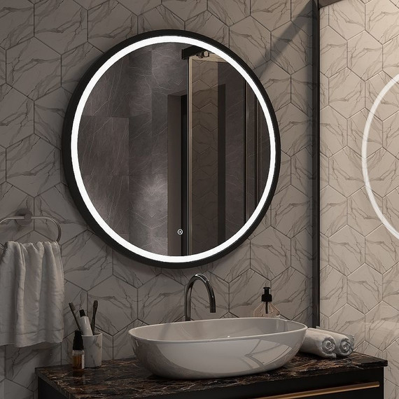 Зеркало Континент Style Black Led 80 см ЗЛП2254 - 8 Зеркало Континент Style Black Led 80 см ЗЛП2254 фото 8