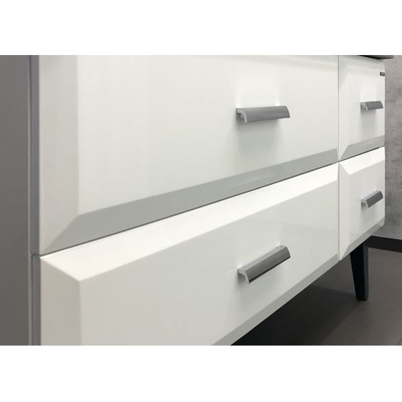 Тумба напольная с раковиной Comforty Империя 120 см, белый глянцевый фото 8