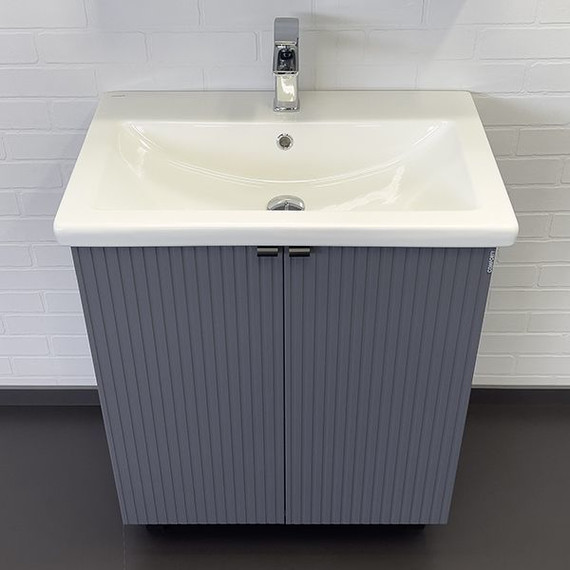 Тумба напольная с раковиной Comforty Лима 70 см, антрацит фото 7