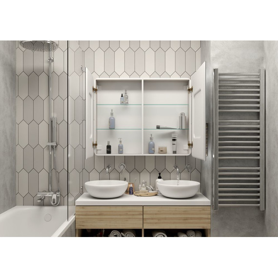 Зеркало-шкаф Континент Elliott Led 100 см МВК031 - 2 Зеркало-шкаф Континент Elliott Led 100 см МВК031 фото 2