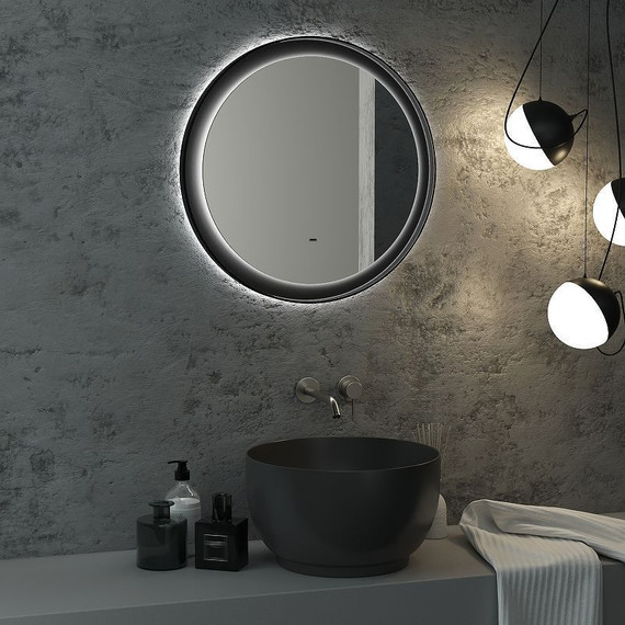 Зеркало Континент Planet Black Led 80 см ЗЛП684 - 2 Зеркало Континент Planet Black Led 80 см ЗЛП684 фото 2