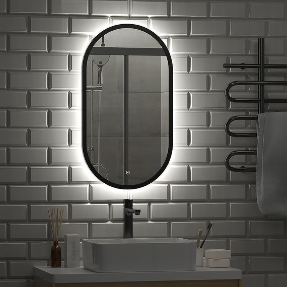 Зеркало Континент Prime Black Led 45 см ЗЛП2199 - 3 Зеркало Континент Prime Black Led 45 см ЗЛП2199 фото 3